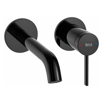 Смеситель для раковины Roca ONA, встраиваемый, для монтажного бокса, Titanium Black